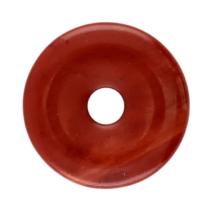 Donut en jaspe rouge ( moyen )